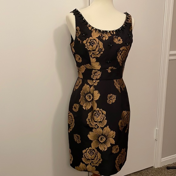 Review Dresses Review Black And Gold Rose Dress Poshmark